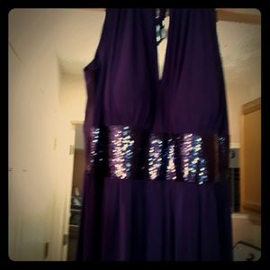 Purple cocktail dress
